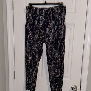 Ideology Black and Pink Performance Leggings